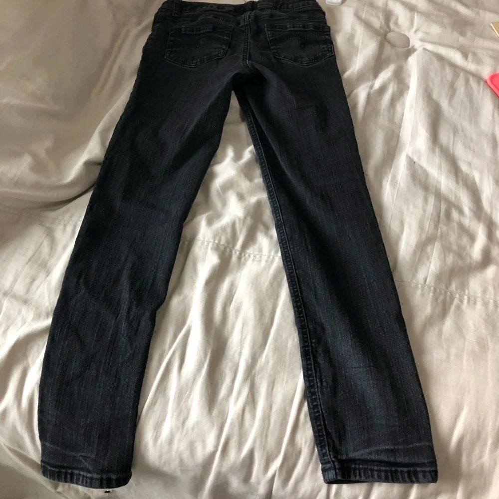 Girls size 12 justice black jeggings / Jeans simply low super skinny jeans